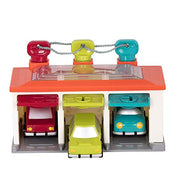used Battat 3 Car Garage Play Set