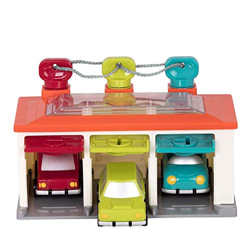 used Battat 3 Car Garage Play Set