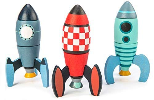 Tender Leaf Toys Wooden Rocket Construction Toy Set