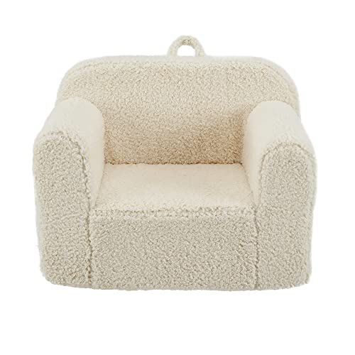 used Pottery Barn Kids My First Ivory Faux Fur Anywhere Chair