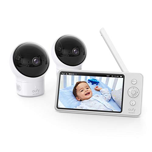 used Eufy Baby Monitor 720p HD with 2 Cameras