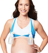 used Cake Maternity Lotus Hands Free Pumping Yoga Bra, Teal