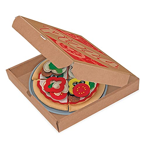 used Melissa & Doug Felt Play Pizza