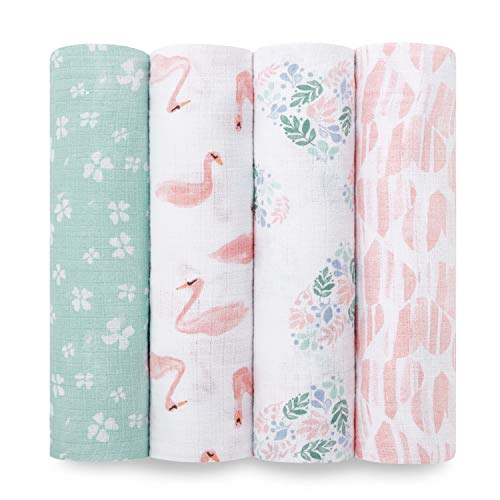 used Aden + Anais Cotton Muslin Swaddle Bundle