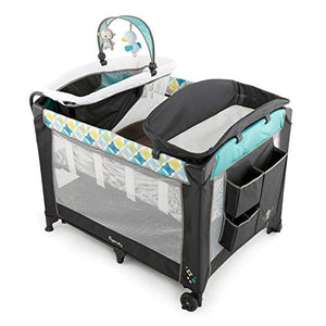 Ingenuity smart and deals simple travel cot