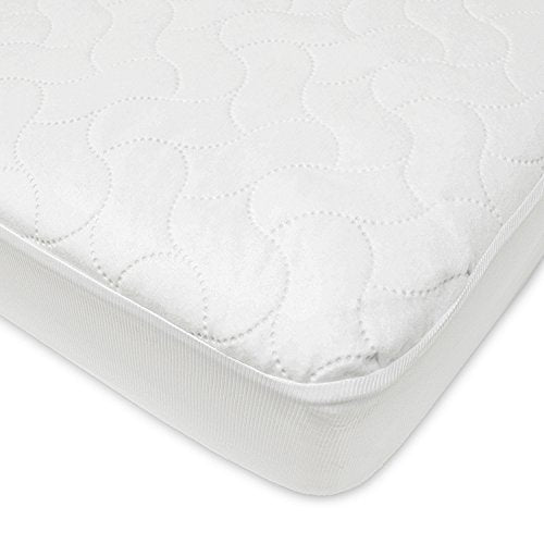 used American Baby Waterproof Fitted Crib and Toddler Protective Mattress Pad Cover