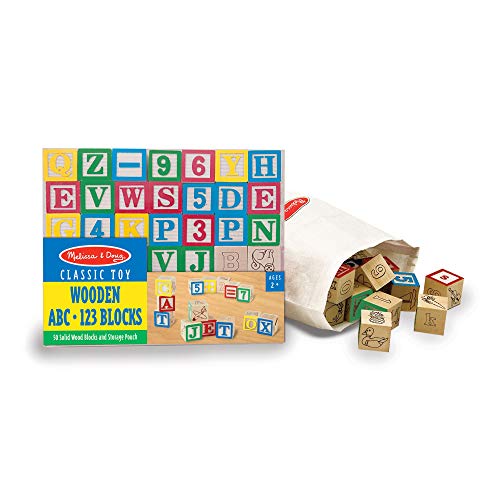 used Melissa & Doug Wooden Alphabet Blocks