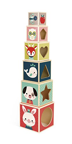 Shop Janod 6-block Pyramid Cubes at GoodBuy Gear