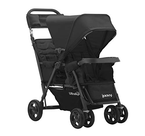 used Joovy Caboose Too Ultralight Graphite Sit And Stand Double Stroller, Black, 2022