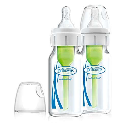 used Dr. Brown's Options+ Anti-colic Narrow Glass Bottles 2-Pack, 4oz