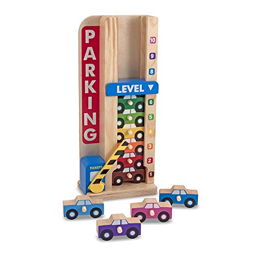 used Melissa & Doug Stack and Count Parking Garage