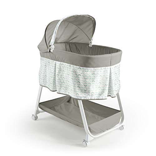 used Ingenuity Ity Snuggity Snug Portable Baby Bedside Bassinet with Soothing Vibrations