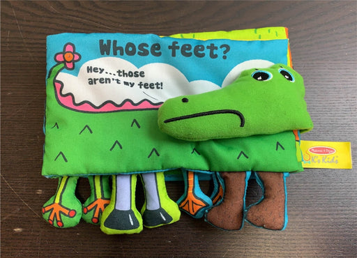 used Melissa & Doug Soft Activity Book, Whose Feet