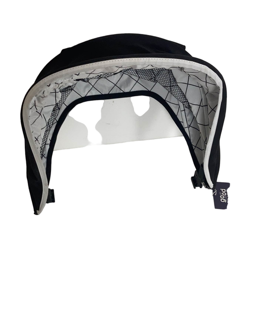 secondhand Mockingbird Extendable Canopy with Sunshade, Black, Windowpane