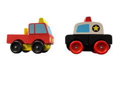 secondhand Melissa & Doug Stacking Emergency Vehicles