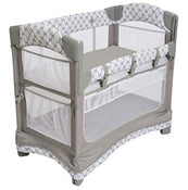 used Arm's Reach Mini Ezee 3-in-1 Co-Sleeper, /Grey & white