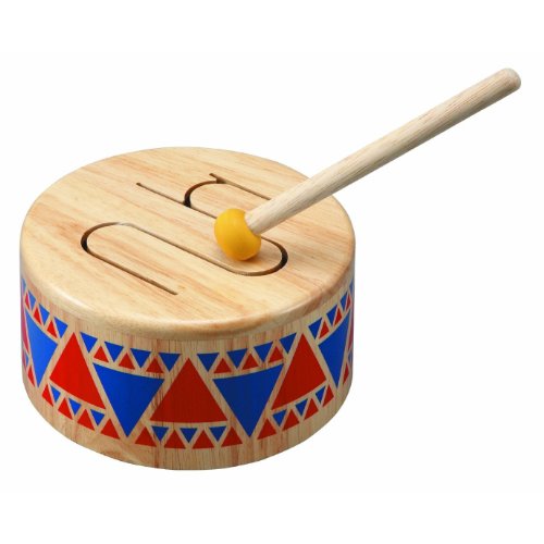 used Plan Toys Solid Wooden Drum