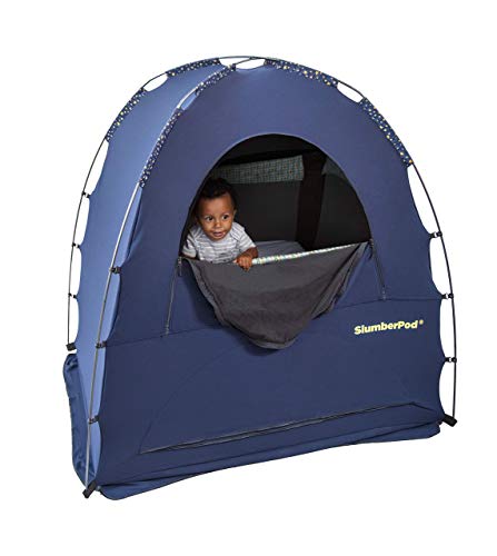 infant sleep tent SlumberPod 2.0 Sleep Canopy, Navy With Stars