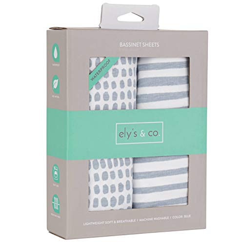 Shop Ely’s & Co Waterproof Bassinet Sheets, 2pk at GoodBuy Gear