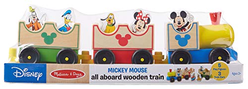 used Melissa & Doug Mickey Mouse & Friends Wooden Train Toy