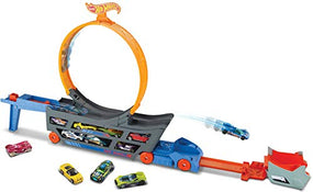 used Hot Wheels Transporter Truck Mobile Play Set