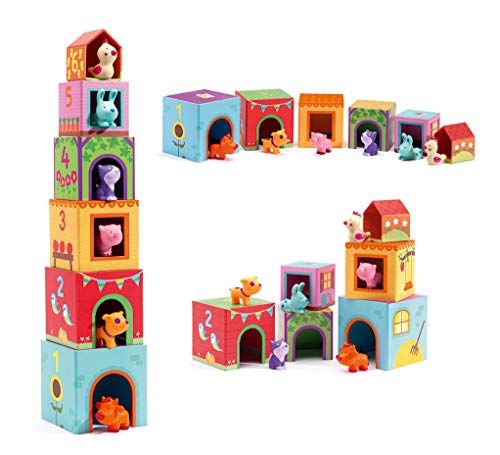 Shop DJECO Topanifarm Stacking Cube Set at GoodBuy Gear