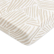Shop Babyletto Muslin Mini Crib Sheet, Oat Stripe at GoodBuy Gear