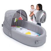 used Lulyboo Baby Lounge Premium Travel Bed, Oat