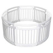 used Baby Trend Circular Play Pen, Grey and White Fashion