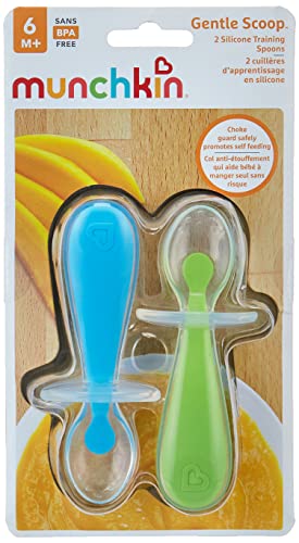 Munchkin Training Spoons, Silicone, Gentle Scoop - 2 spoons