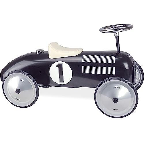 used Vilac Classic Ride On Metal Car, Pearly White