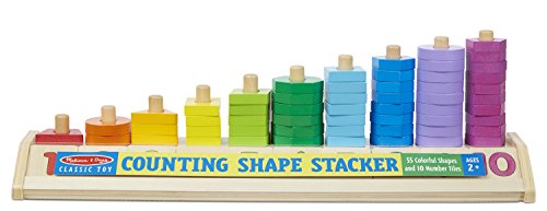 used Melissa & Doug Counting Shape Stacker