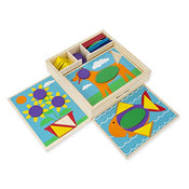 used Melissa & Doug Beginner Pattern Blocks