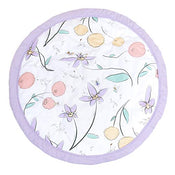 used JumpOff Jo Round Quilted Floor Mat, Fairy Blossom