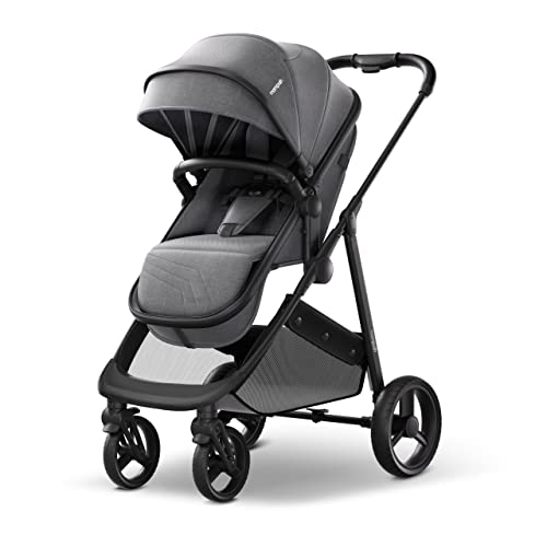 secondhand Mompush Wiz Stroller, 2022, Grey