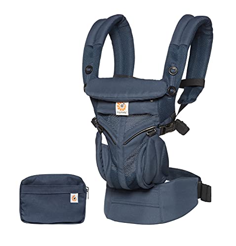 used Ergobaby 360 All Positions Cool Air Mesh Baby Carrier, Oxford Blue