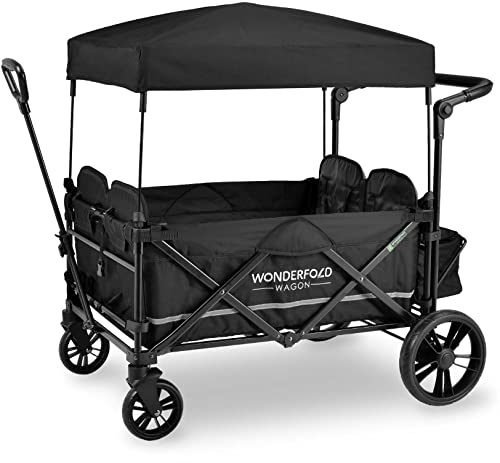 used Wonderfold X4 Push & Pull Quad Stroller, 2021, Black