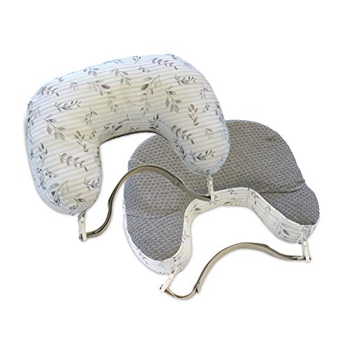 Shop Boppy Best Latch Breastfeeding Pillow, Grey Leaf Stripe at GoodBuy Gear