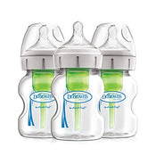 used Dr. Brown's Options+ Anti Colic Wide Neck 3 Pack, 5oz, Glass Bottle Set