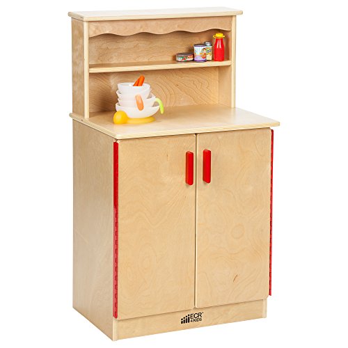 ECR4Kids Birch Play Kitchen Cupboard