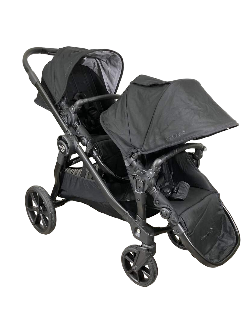 Baby Jogger City Select Double Stroller, Lunar Black, 2022