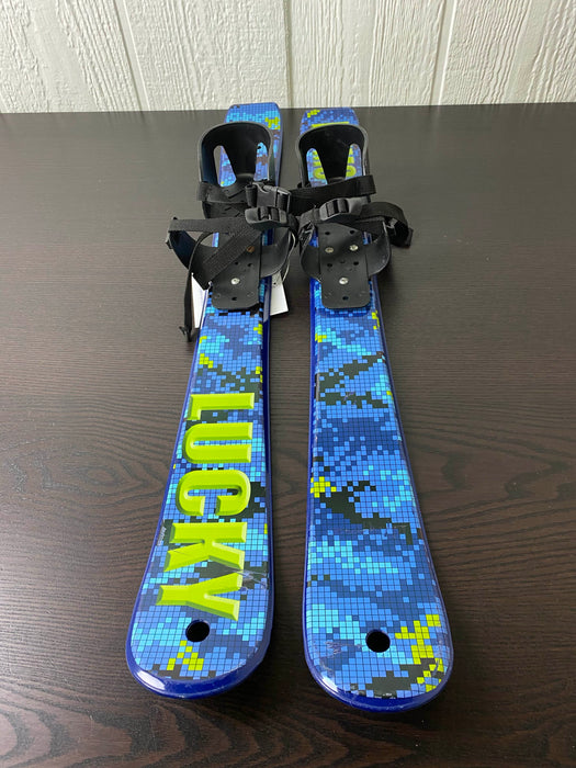 secondhand Lucky Bums Kids Beginner Skis