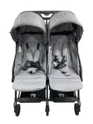 secondhand Mompush Lithe Double Stroller, Grey, 2021