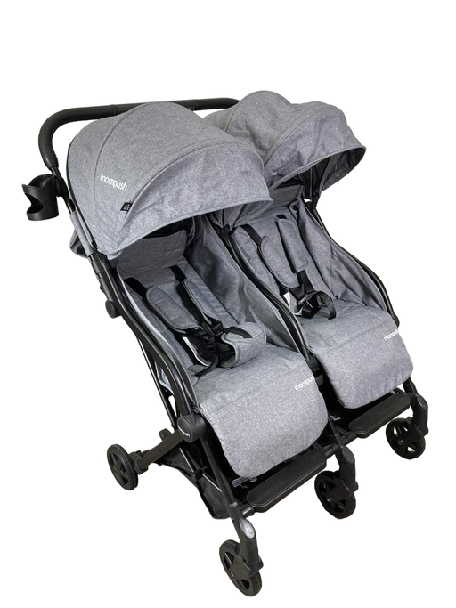 Shop Mompush Lithe Double Stroller, 2021, Grey at GoodBuy Gear