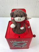 secondhand Gemmy Industries Sock Monkey In-A-Box, Holiday