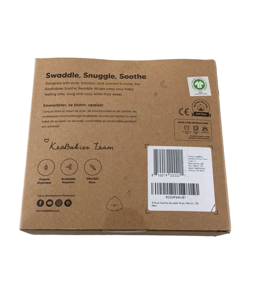 secondhand KeaBabies Soothe Swaddle Wraps 3 pack