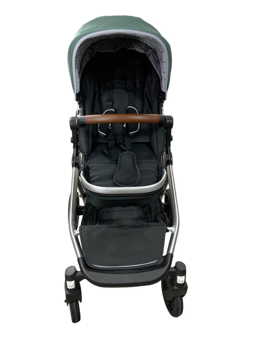 secondhand Mockingbird Single to Double Stroller, 2022, Silver with Penny Leather, Windowpane, Sage