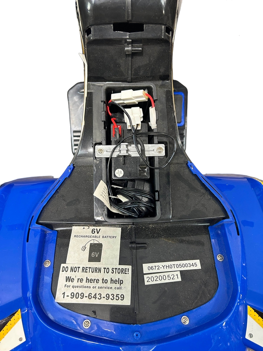 Kids Motorz Xtreme Quad 6V Vehicle, Blue and Yellow