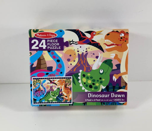 used Melissa & Doug Floor Puzzle, Dinosaur Dawn