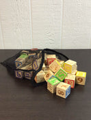 used BUNDLE Wooden Alphabet Blocks